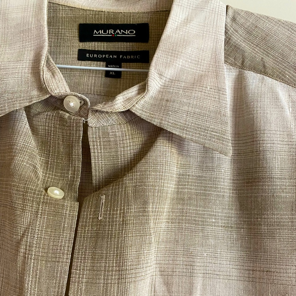 Murano Men’s Button Down. Short sleeve. XL